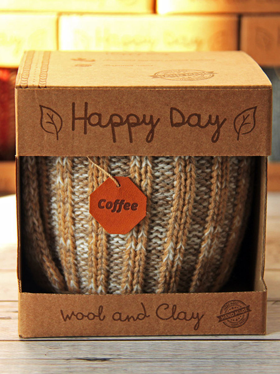 Вязаная кружка Латте