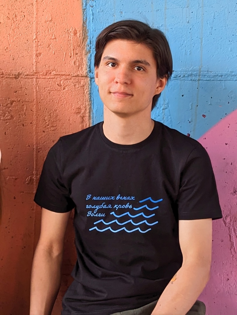 Футболка В наших венах голубая кровь (черная)