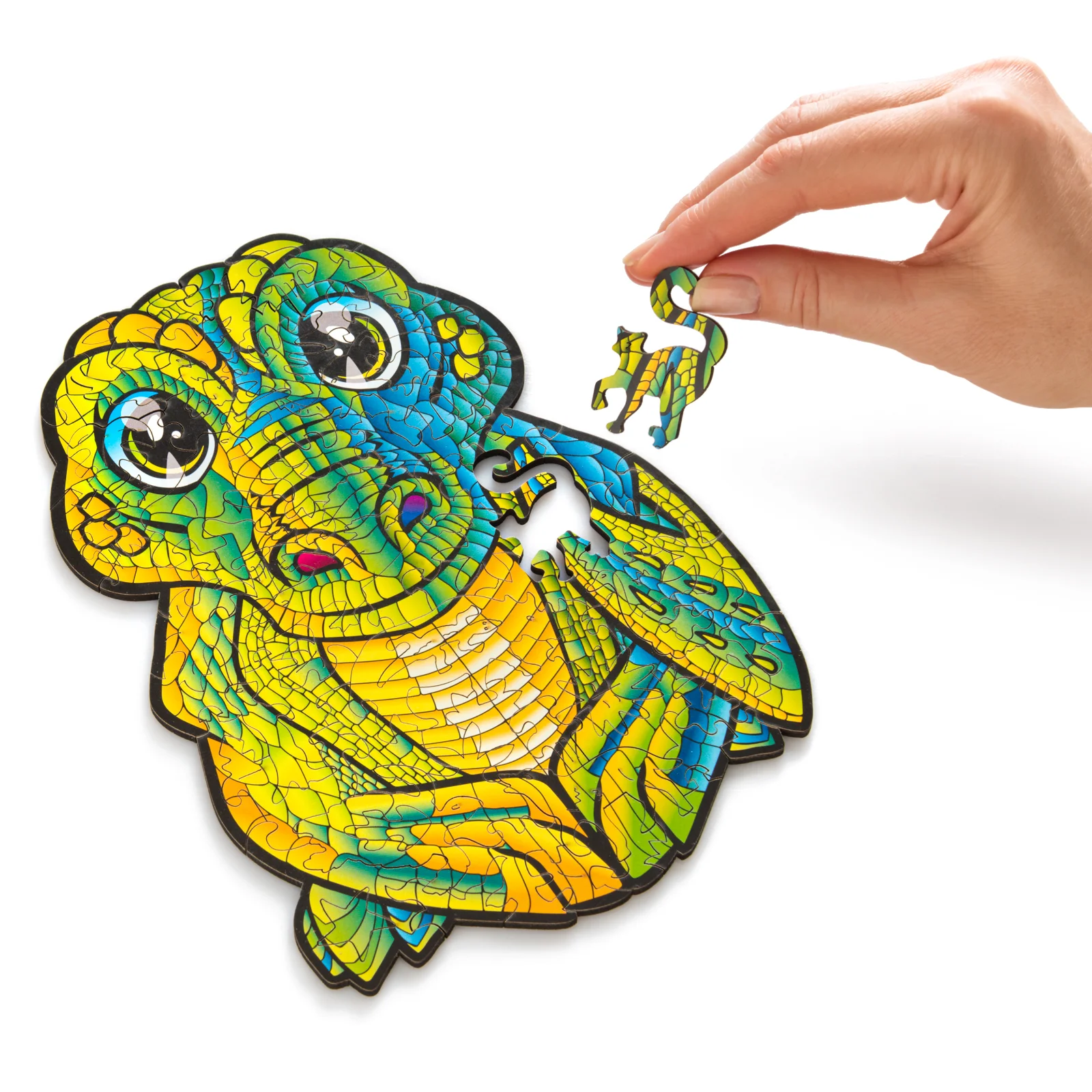 Деревянный пазл Крокодил Т