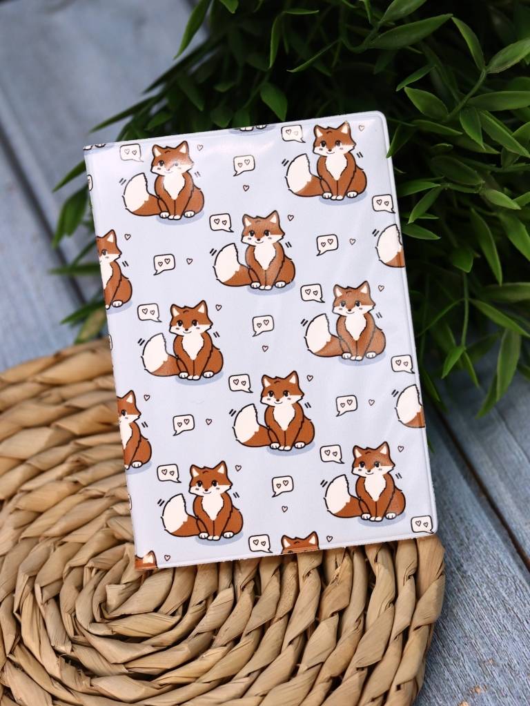 Обложка для паспорта Аниме. Fox love