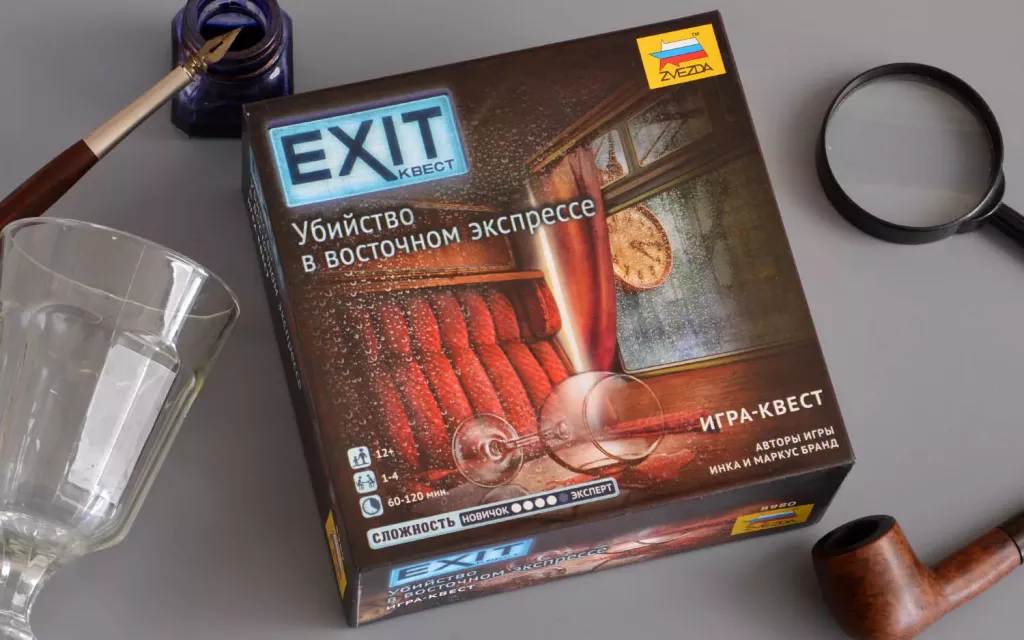 Настольная игра Exit-квест. Убийство в восточном экспрессе
