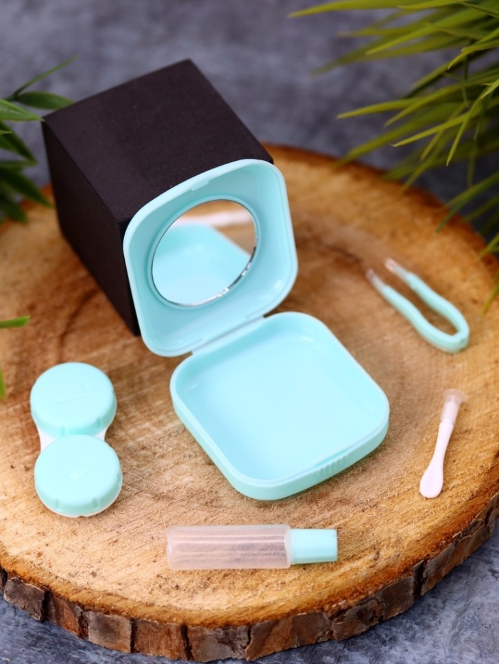 Контейнер для линз Heart paint (green)