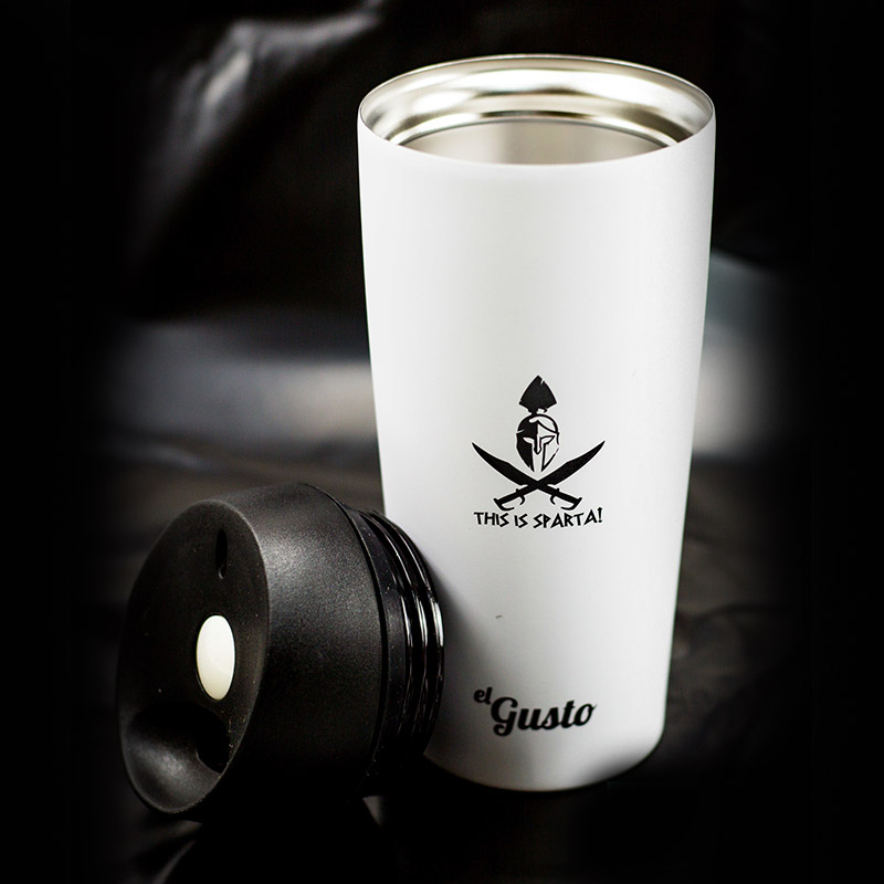 Термокружка Grano This is sparta белая