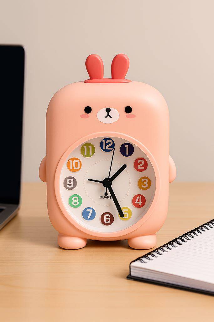 Часы-будильник Rainbow rabbit (pink)