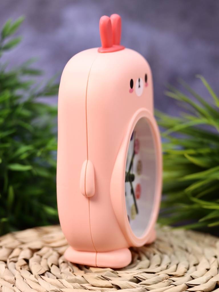 Часы-будильник Rainbow rabbit (pink)