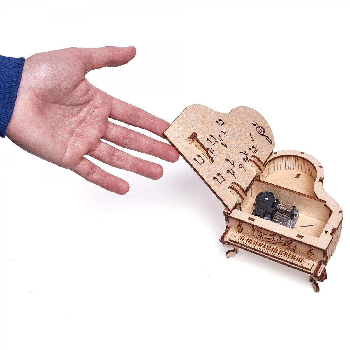 Сборная музыкальная шкатулка Wood Trick Рояль