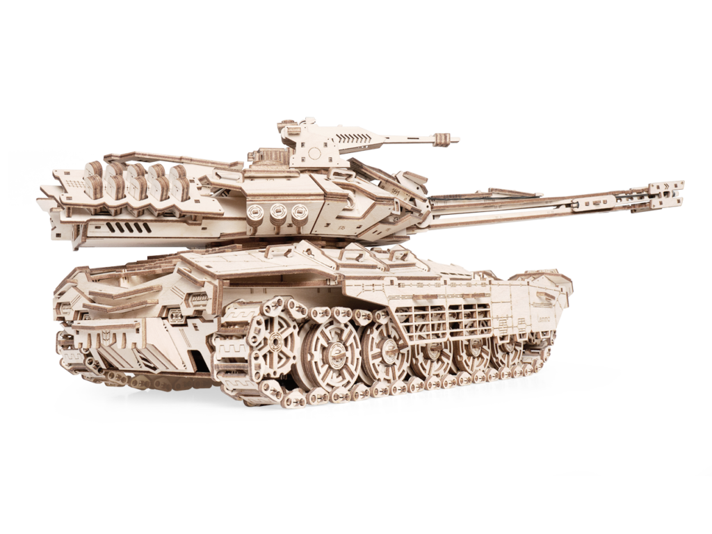 Деревянный конструктор танка Lemmo Хищник
