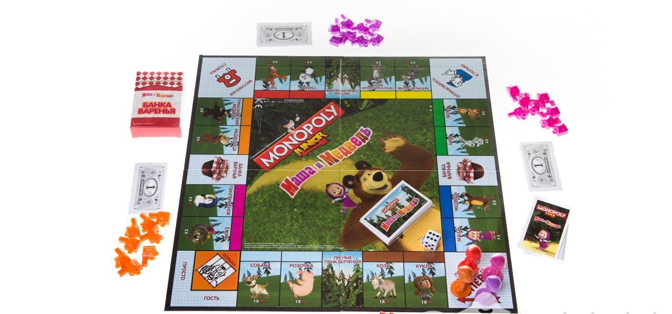Настольная игра Монополия. Маша и Медведь