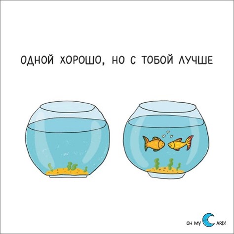 Наклейка Рыбки в аквариуме