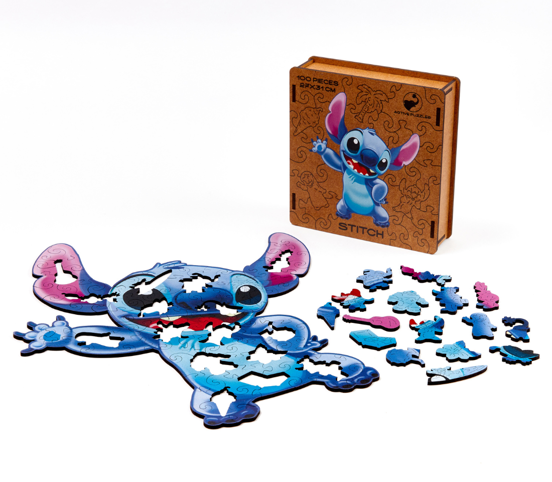 Деревянный пазл Стич