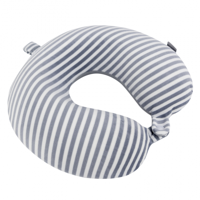 Подушка для путешествий Полосочки (серая)